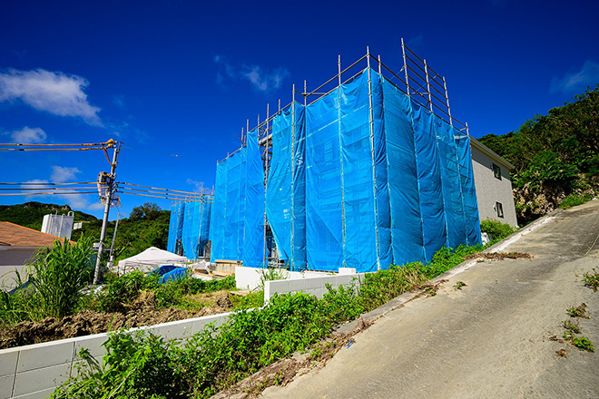 The road to completion KOMOREBI UMIKAJI Villa 南城市知念知名